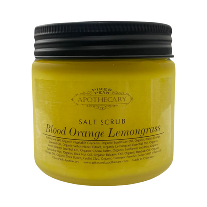 Blood Orange Lemongrass Salt Scrub