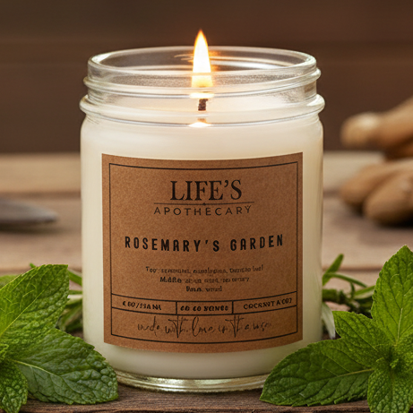Rosemary's Garden Farmhouse Candle
