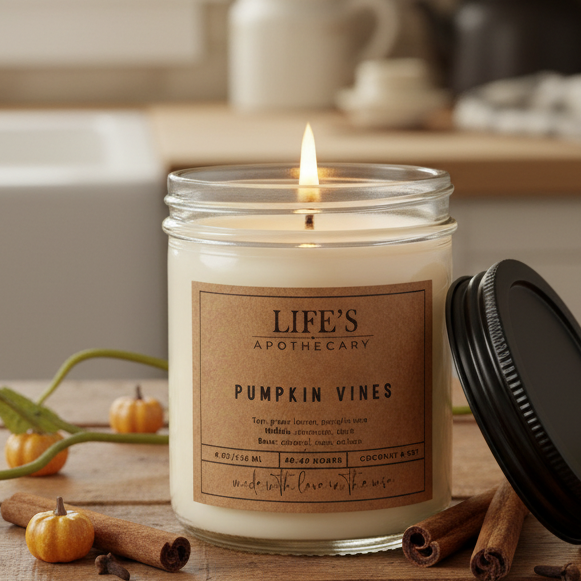 Pumpkin Vines Farmhouse Candle