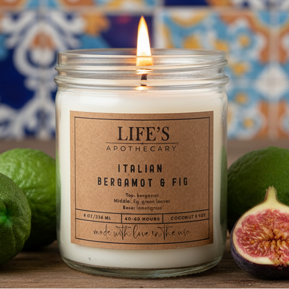 Italian Bergamot & Fig Farmhouse Candle