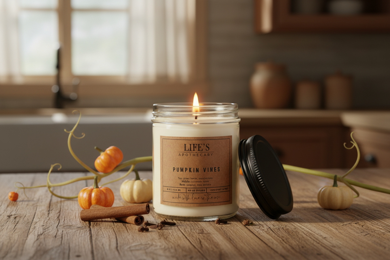 Pumpkin Vines Farmhouse Candle