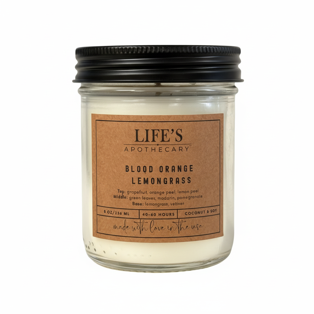 Blood Orange Lemongrass Farmhouse Candle