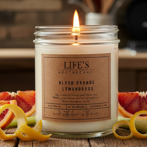 Blood Orange Lemongrass Farmhouse Candle