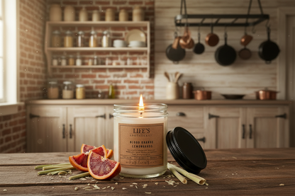 Blood Orange Lemongrass Farmhouse Candle
